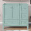 Meuble-lavabo 36 po sans lavabo, armoire de salle de bain autoportante en bois avec 3 tiroirs, une armoire, chargement USB