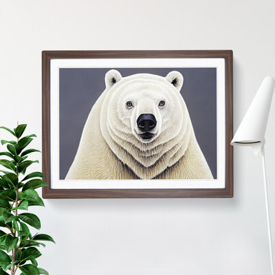 Euphoric Polar Bear - Framed Print