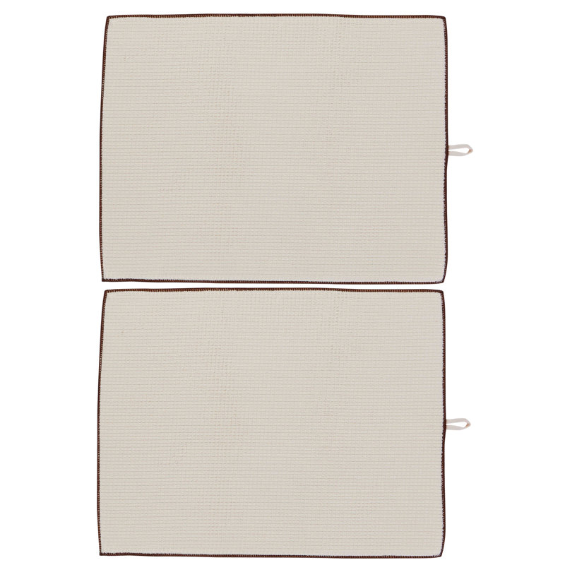 Paquet de 2 tapis de séchage Jumbo, Ivoire