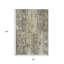 Tapis extérieur lavable abstrait doré et kaki 8 pi x 10 pi beige