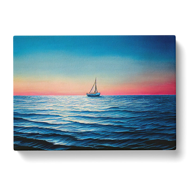 Stunning Sailing Boat - Wrapped Canvas
