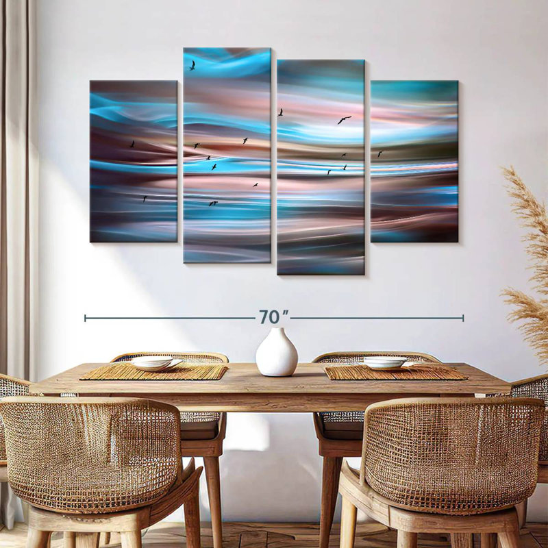 Sunset Birds I, 42" H x 68" W