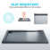 120W*80Dcm Rectangular Single Shower Base in Grey with Low-Profile Aesthetics Design and Non-Slip Feature