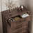 Hailiey Farmhouse 2-Piece Office Set - Textured Writing Desk with File Organizer & 5-Drawer Chest-1546651579