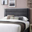 Lit de luxe 1 pièce double avec tête de lit en velours côtelé gris anthracite-1375353281-1375353287