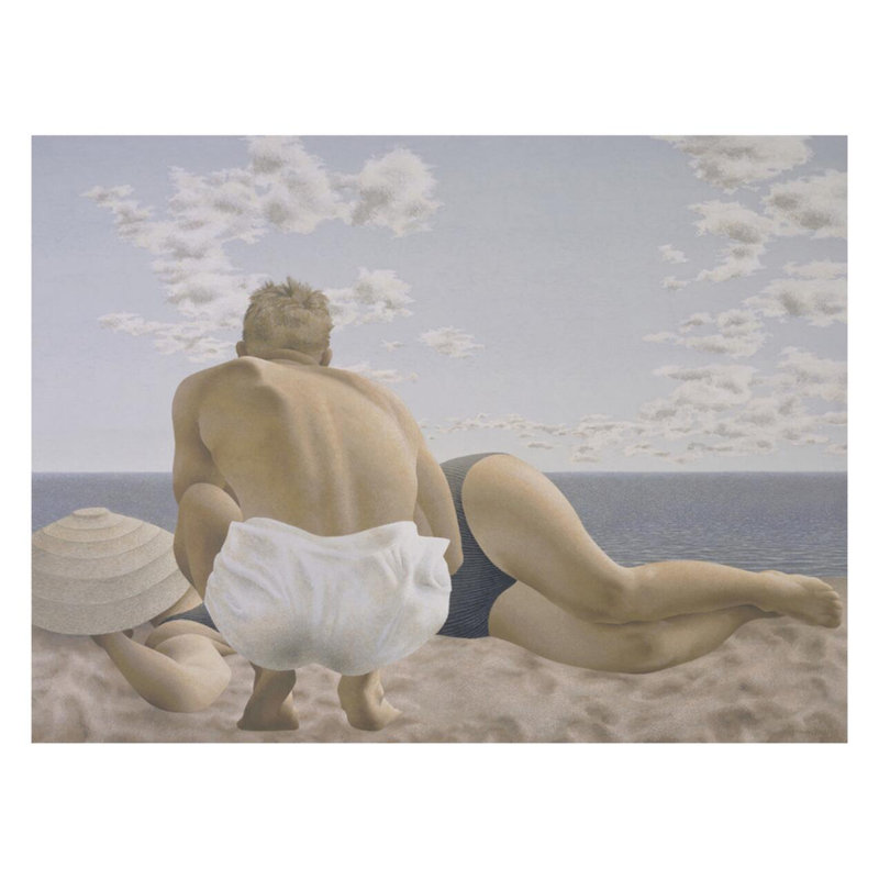 Couple on Beach par Alex Colville - Impression giclée, H 22 po x l 28 po