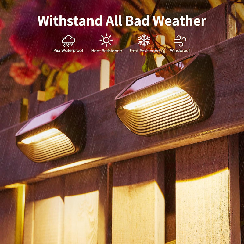Multicolor Low Voltage Solar Powered LED Step Light Kit