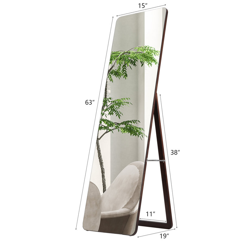 Miroir pleine grandeur, Noyer