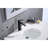 Bathroom Sink Faucet With Matte Black Finish And Waterfall Spout - Single Handle Pop-Up Drain  Overflow Attached  Robust Stainless Steel For Performance Easy Installation Appearance Blended