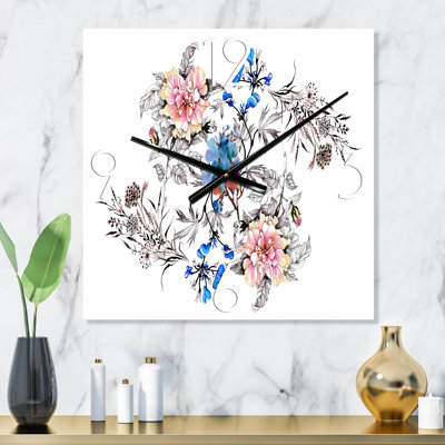 Horloge murale Wildflowers