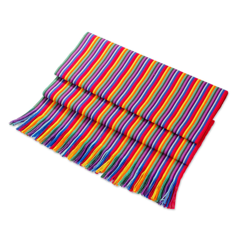 Kalinowski Rainbow Cotton Table Runner