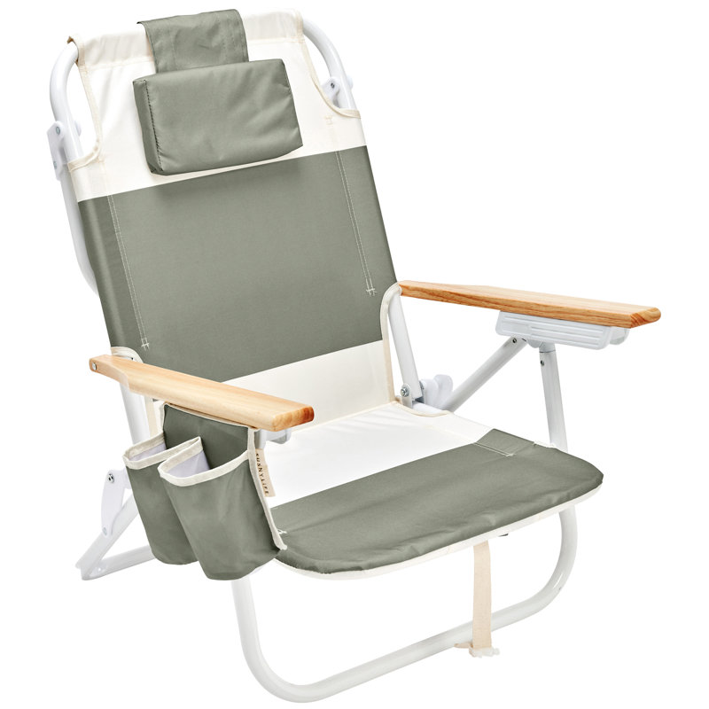 Chaise de plage de luxe: bloc de sauge en ruppie maritime, Vert sauge