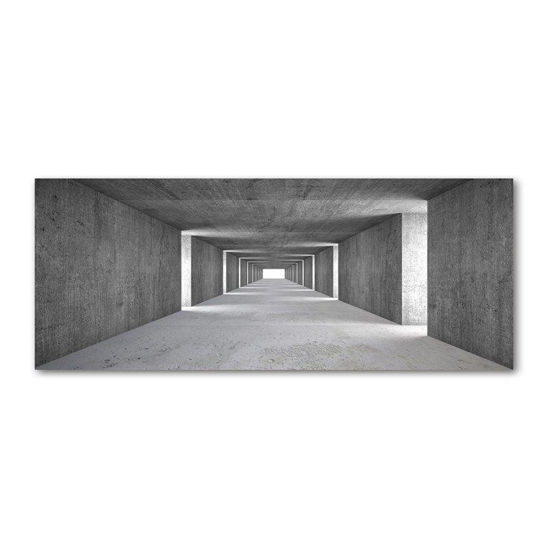 Concrete Tunnel - Print, Canvas, 50cm H x 125cm W x 2cm D