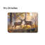 Tapis pour salle de bain Autumn Forest Deer 16 x 24, style rustique pour porte de salle de bain