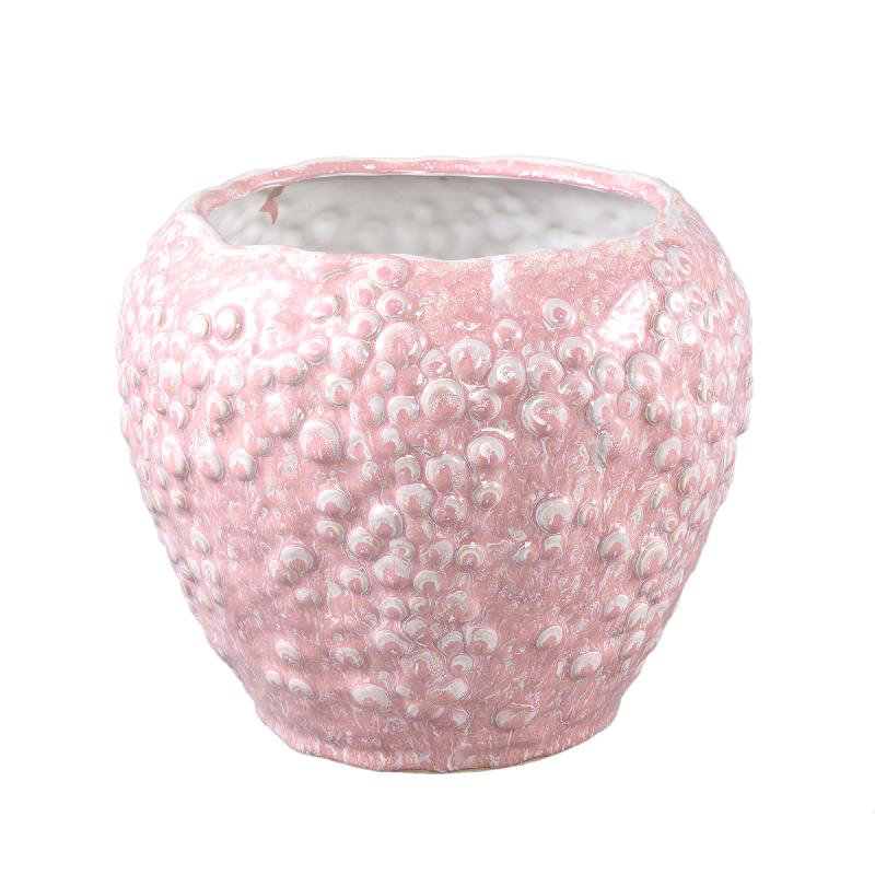 Baltzer Ceramic Pot Planter, Pink