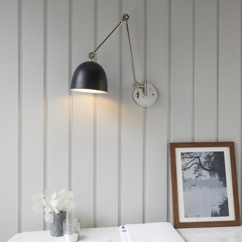 Paier Swing Arm Sconce, Polished Nickel