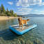Inflatable Dog Water Ramp, Non-Slip Pet Pool Ladder with EVA Deck, Floating Dog Stairs with Pump, Repair Kit & Carry Bag, for Pool, Lake, Boat & Dock, 3 Colors & 2 Sizes Available-129165009