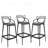 Cristobal Croza Sturdy Plastic Counter Stool-393127392