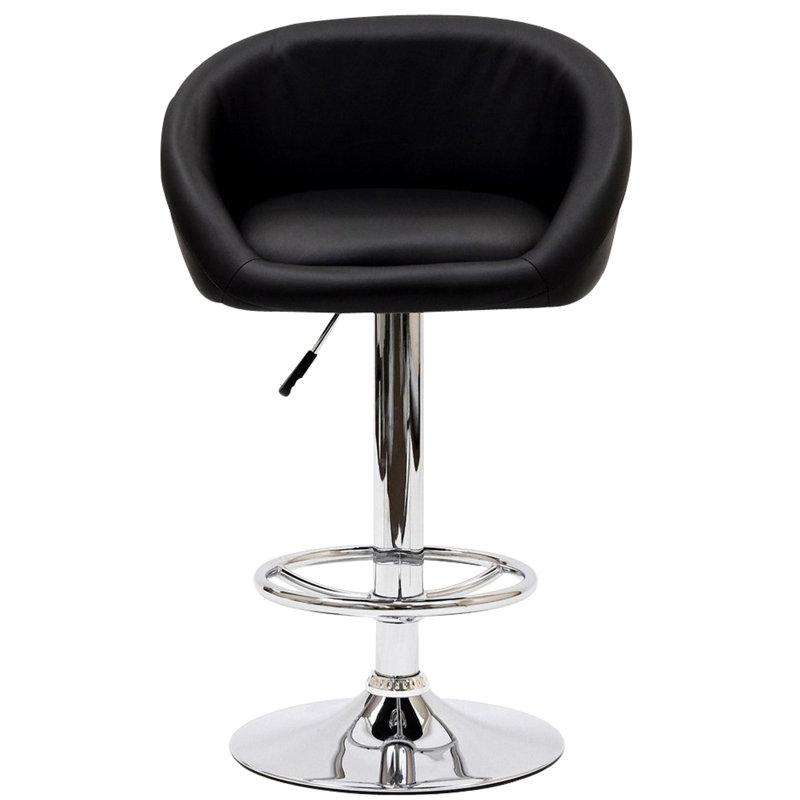 Modway Marshmallow Barstool, Black