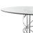 Turner Round Glass Top Metal Base Dining Table