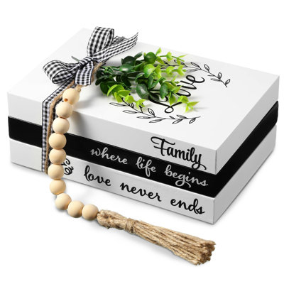 3 Pcs Decorative Books for Home Decor