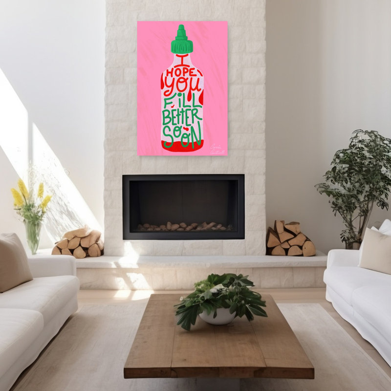 Art contemporain, art contemporain abstrait, H 48 po x l 32 po