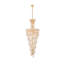 Lustre spirale doré clair 22 lumières Elegant Lighting-23083910-23083915