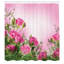Rideau de douche simple à motif de roses Fuller Spring Time-21846096