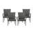Littleton Grey Pe Wicker Stacking Chair 2Pcs-895068105