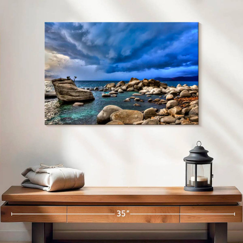 Alvord Stormy Lake Tahoe, H 16 po x l 24 po