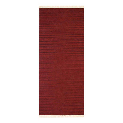 Tapis de couloir en laine Kilim tissés à la main Alithea