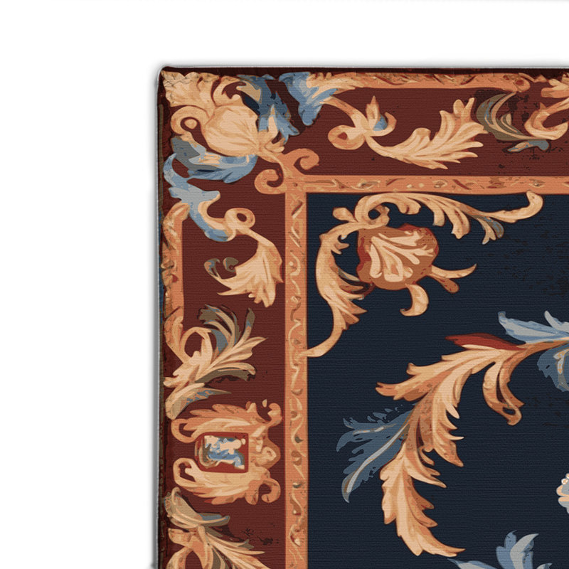 Tapis mauve d'intérieur et d'extérieur French French, Rectangulaire 8 pi x 10 pi