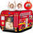Pop Up Fire Truck Kids Playhouse Tent, Foldable Portable Toddler Game Play Tent For Boys Girls Aged 3-5, Breathable Indoor Outdoor Play Toy, Best Christmas Birthday Holiday Gift For Little Kids
