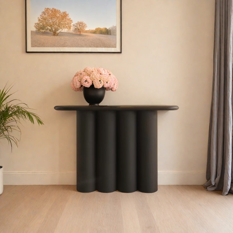 Console Modern Minimalist, H 33,46 po x l 39,37 po x P 11,81 po, Noir