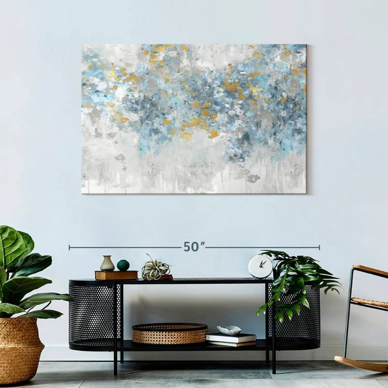 Avery Charmed Aqua, 30" H x 45" W
