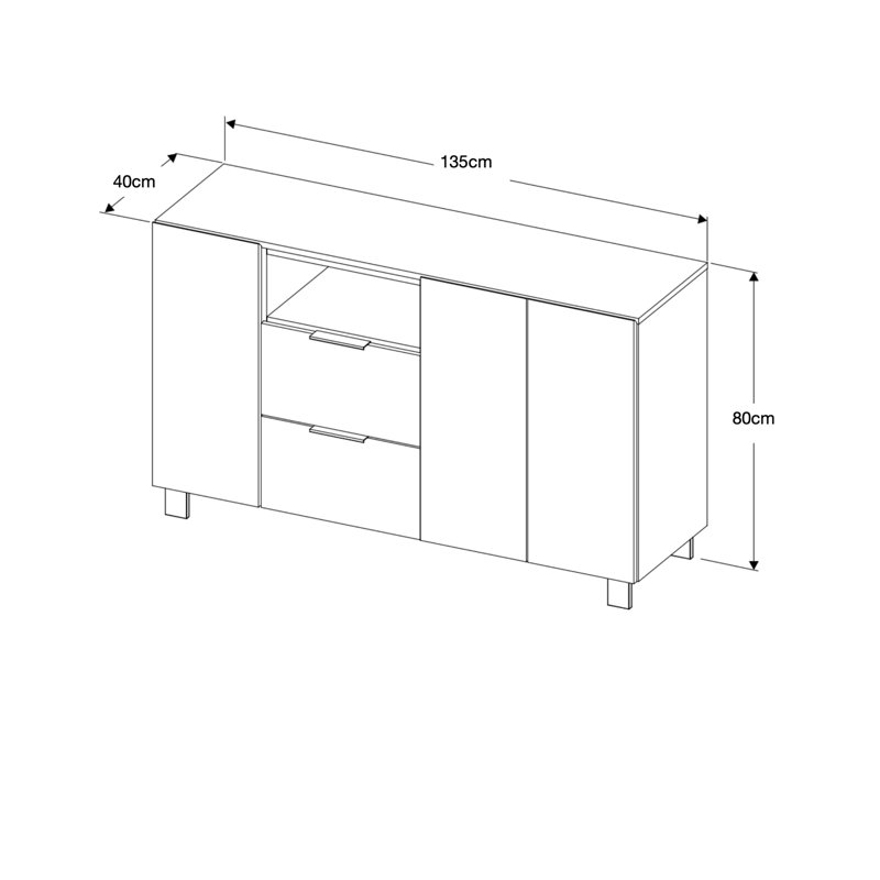 Ankara 135cm Sideboard
