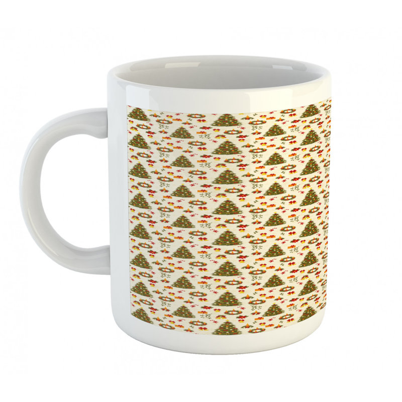 Grande tasse à café poinsettia