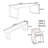 Multi-functional solid wood large board table set-110063725