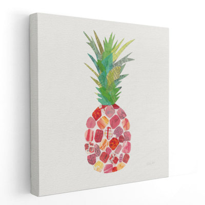 «Tropical Fun Pineapple I», reproduction d'art sur toile