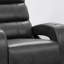 Fauteuil inclinable de cinéma maison en cuir véritable de 37 po de largeur-1361242617