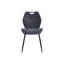 Valinda 47cm H Polyester Blend Upholstered Metal Full Back Side Chair in Grey-118369887