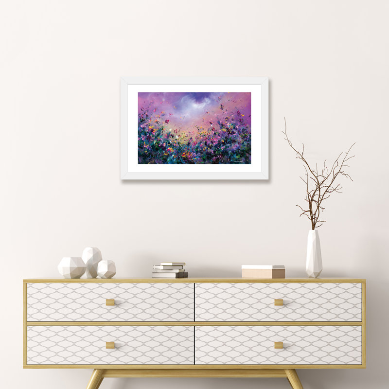 « arc-en-ciel » par jaanika talts-impression sur image, H 24 po x l 32 po x P 1 po, Papier avec cadre blanc
