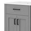 Ensemble de meuble-lavabo contemporain 48 po avec lavabo en céramique, unité de rangement avec tiroir rabattable et porte à deux niveaux-1295582094-1295582093