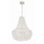 Lustre blanc mat 6 lumières Corinne