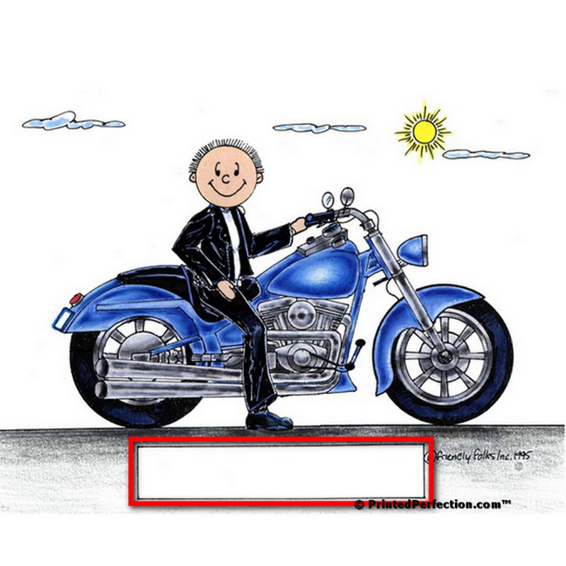 Moto personnalisée - Porte-clés en acrylique pour homme