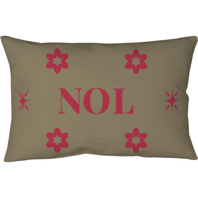 New Orleans Basketball Colors Spun Polyester Pillow 25 inch x 18 inch