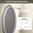 UL Certified LED Anti-Fog Tempered Glass Oval Bathroom/Vanity Mirror - Basics by Wayfair™-2013004146