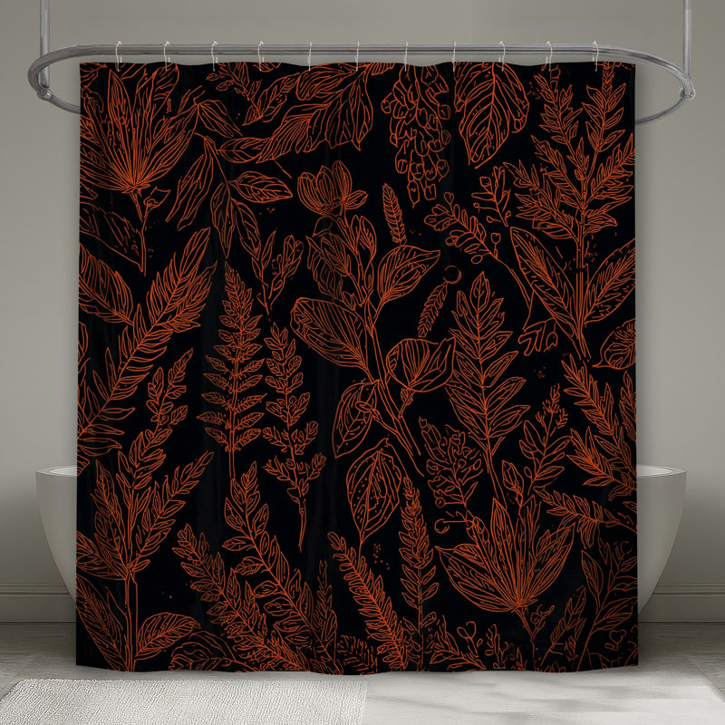 Rideaux de douche Botanical Illustration, L 70 po x H 93 po