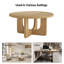 Table basse ronde en bois massif et manufacturé Jadida-1067439538