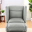 Fauteuils inclinables confort avec massage à 8 points, gris réglable pour la maison